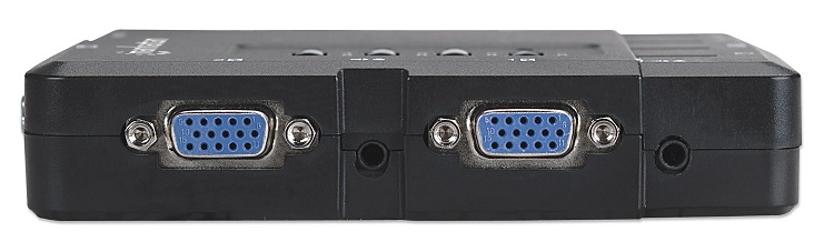 SWITCH KVM MANHATTAN DE 4 PUERTOS USB, INCLUYE CABLES Y SOPORTE DE AUDIO, CONTROLE HASTA 4 PCS, ICI151269 - Imagen 5