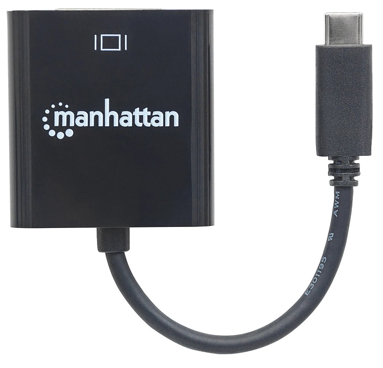 ADAPTADOR DE USB- C A DVI MANHATTAN, USB3.1, 4K, COLOR NEGRO ICI152051 - Imagen 2