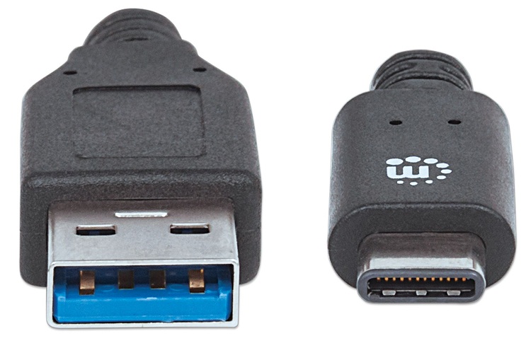 ADAPTADOR DE USB-C A USB 3.1 MANHATTAN USB 3.1/ USB-C, COLOR NEGRO ICI353373 - Imagen 2
