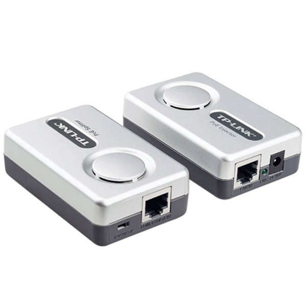 POE KIT ADAPTADOR TP-LINK (INJECTOR Y SPLITTER), 15.4W, (5V,9V,12V), SOBRE UTP 100MTS TL-POE200