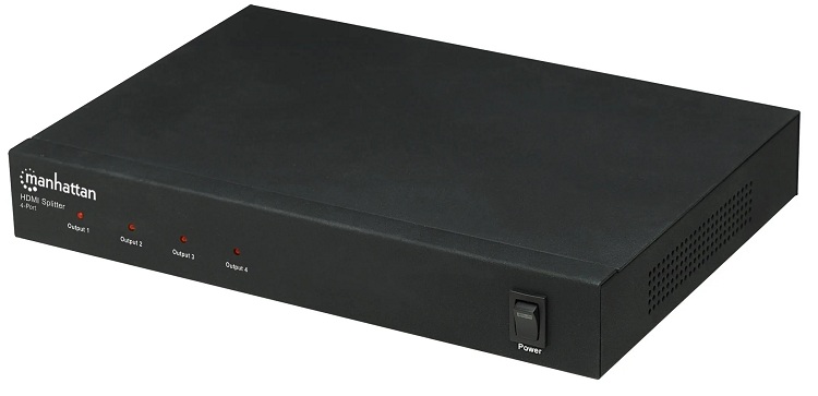 SPLITTER DE VIDEO HDMI MANHATTAN DE 4 PUERTOS, 1 ORIGEN 4 DESTINOS, FACIL INSTALACION, FULL HD, ICI177146 - Imagen 2