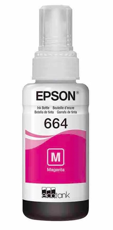 BOTELLA DE TINTA EPSON MAGENTA DE 70 ML PARA IMPRESORAS L210, L220, L355, L380, L365, L575, L565, L375, L121. T664320-AL - Imagen 2