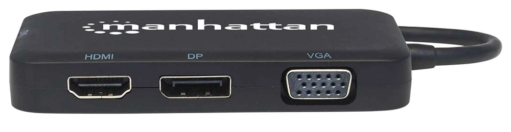 CONVERSOR USB-C 4 EN 1 PARA AUDIO Y VIDEO MANHATTAN ICI152600 - Imagen 3