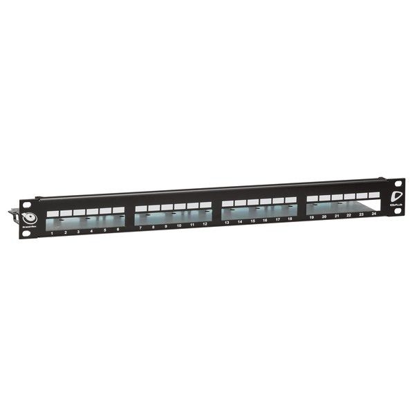 PATCH PANEL VACIO CAT. 6A MODULAR 19" 1U SOPORTA HASTA 4 MODULOS AC6CPF060KM, BRAND-REX AC6PNLC240K2M